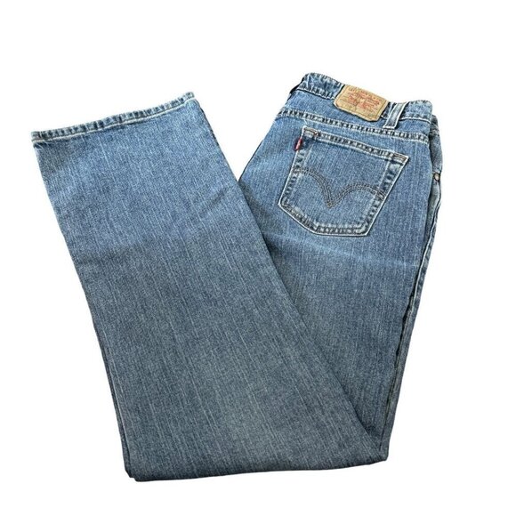 Levi's 515  Nouveau Bootcut Womens Jeans Blue Denim  34 x 33 Size 16M - Picture 1 of 16